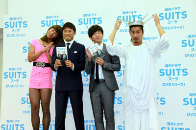 ファッションとして見るのもアリ!?　『SUITS／スーツ』のイベントに武田修宏＆パンサーが登場！