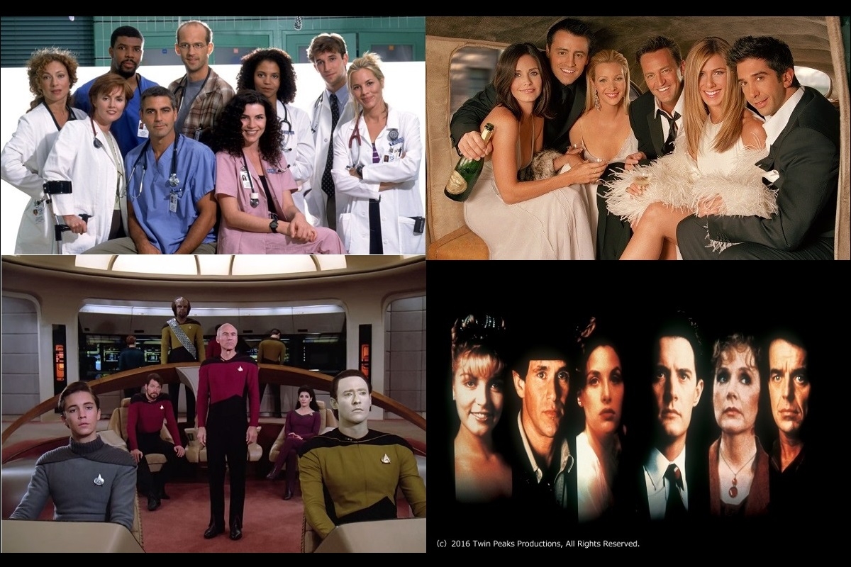 【90年代ドラマランキング】『ER』『ツイン・ピークス』など10作品、Netflix、Huluで配信中作品も多数