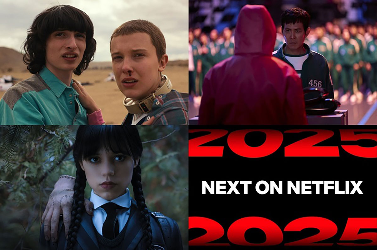 Netflix2025年の海外ドラマラインナップ公開！『ストレンジャー・シングス』『ウェンズデー』など