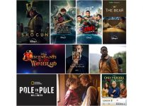 SHOGUN 将軍、パーシー・ジャクソンとオリンポスの神々、ベリー・ジョナス・クリスマス・ムービー、一流シェフのファミリーレストラン、ディセンダント：ウィキッド・ワンダーランド、クリス・ヘムズワース：父と絆のこころ旅、パラダイス、ポウル・トゥ・ポウル・ウィズ・ウィル・スミス、アートフル・ドジャー、マーダーズ・イン・ビルディング』